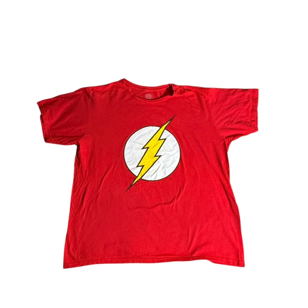 DC Comics Flash Emblem Red Tee | Superhero Graphic Shirt - XXL